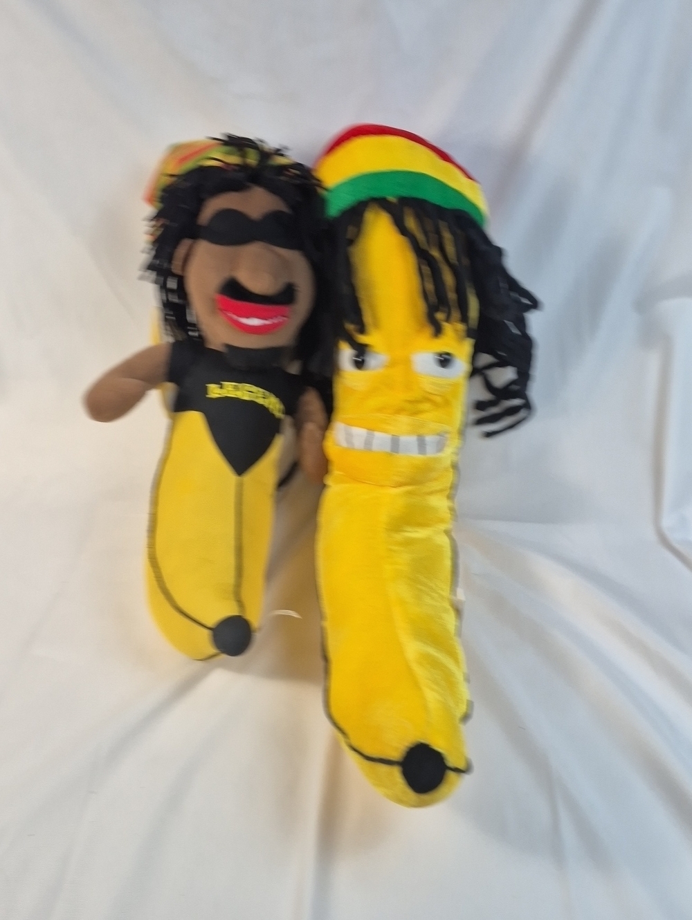 Rastafarian Banana Large Plush Stuffed Animal 25" Dread Locks Jamaican
